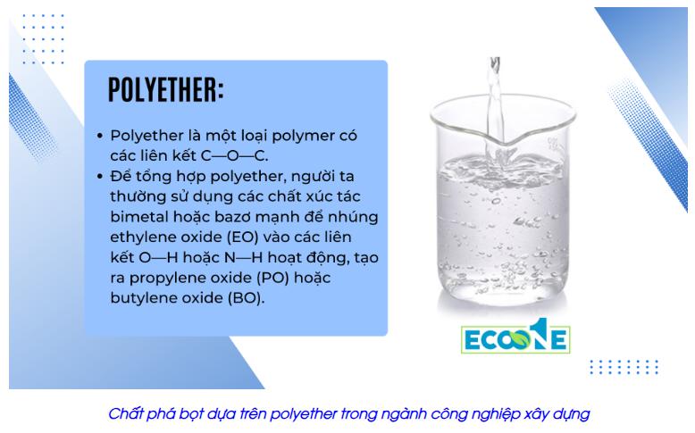 Chất phá bọt dựa trên polyether trong ngành công nghiệp xây dựng